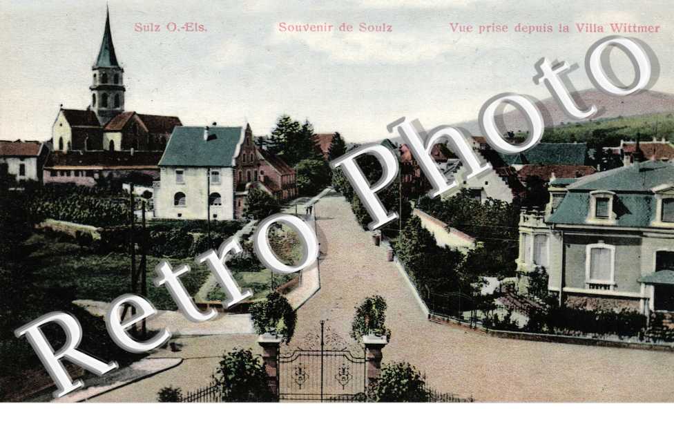 Souvenir de soulz. Vue prise depuis la villa wittmer