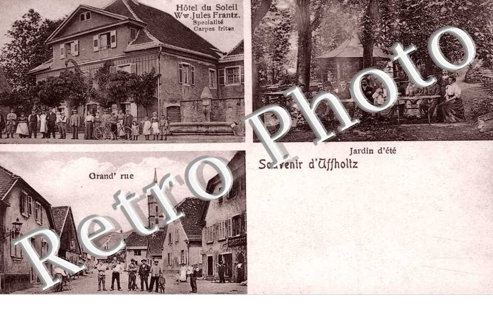 hotel du Soleil, Vve Jules Frantz, Grande Rue,  jardin d'ete