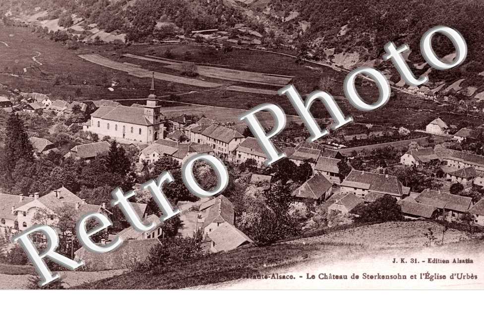 le Chateau de Sterkensohn et l'Eglise d'Urbes