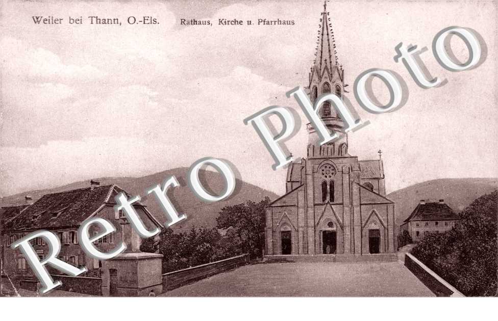 Rathaus - Kirche u. Pfarrhaus