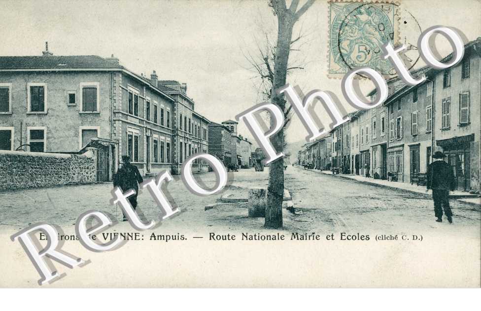 Route nationale mairie et ecoles