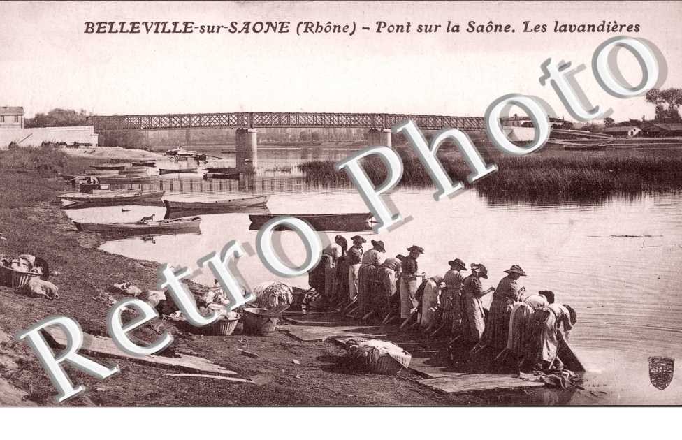 Pont sur la Saone - Les lavandieres