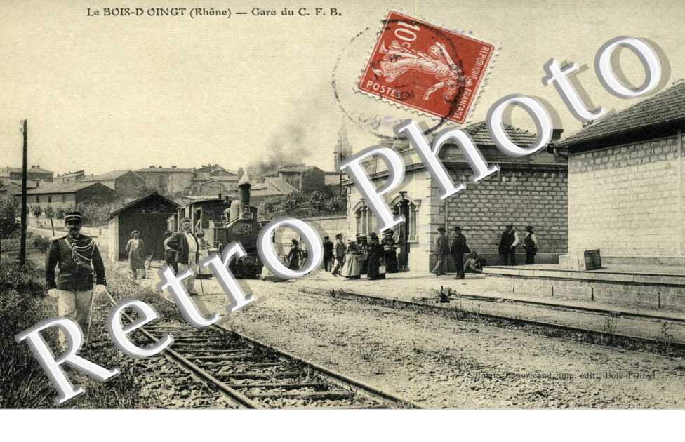 gare du C. F. B. - locomotive