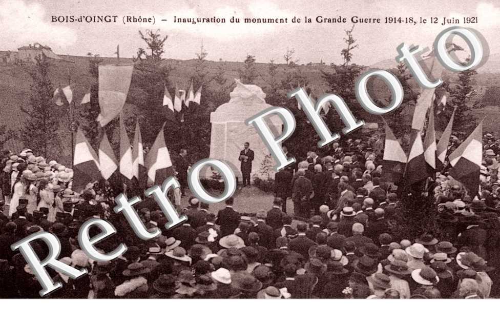 Inauguration du monument de la Grande Guerre 14-18 le 12 juin 1921