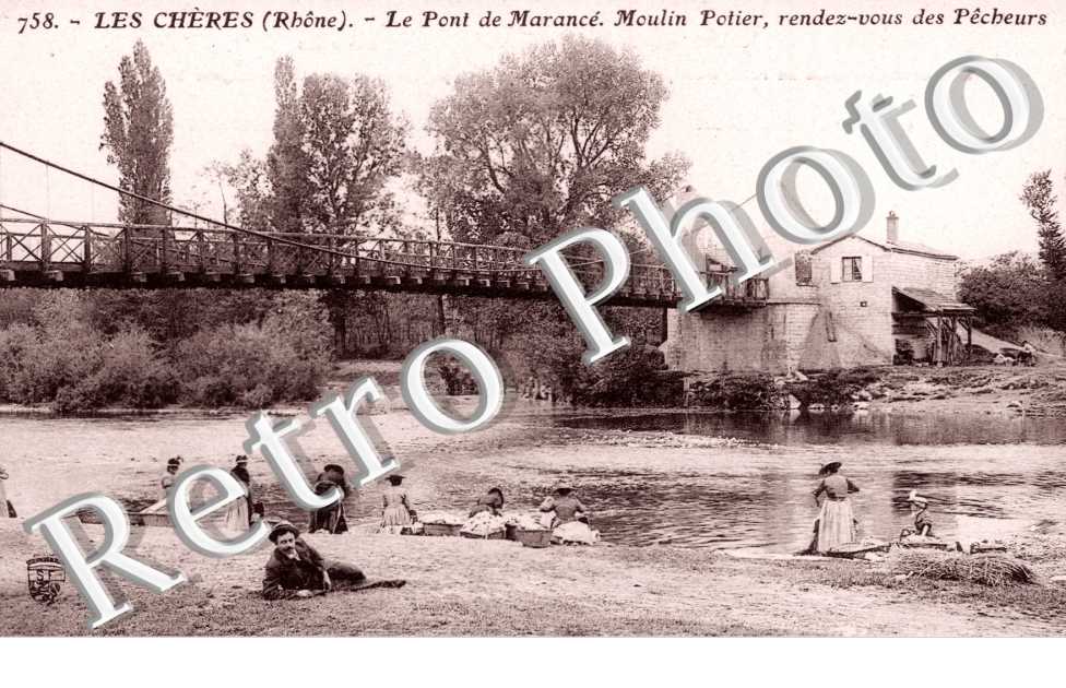 le pont de Marance, moulin Potier, rendez-vous des pecheurs