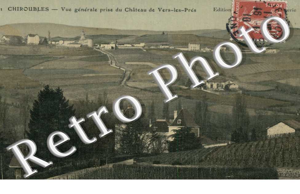 vue generale prise du chateau de Vers-les-Pres