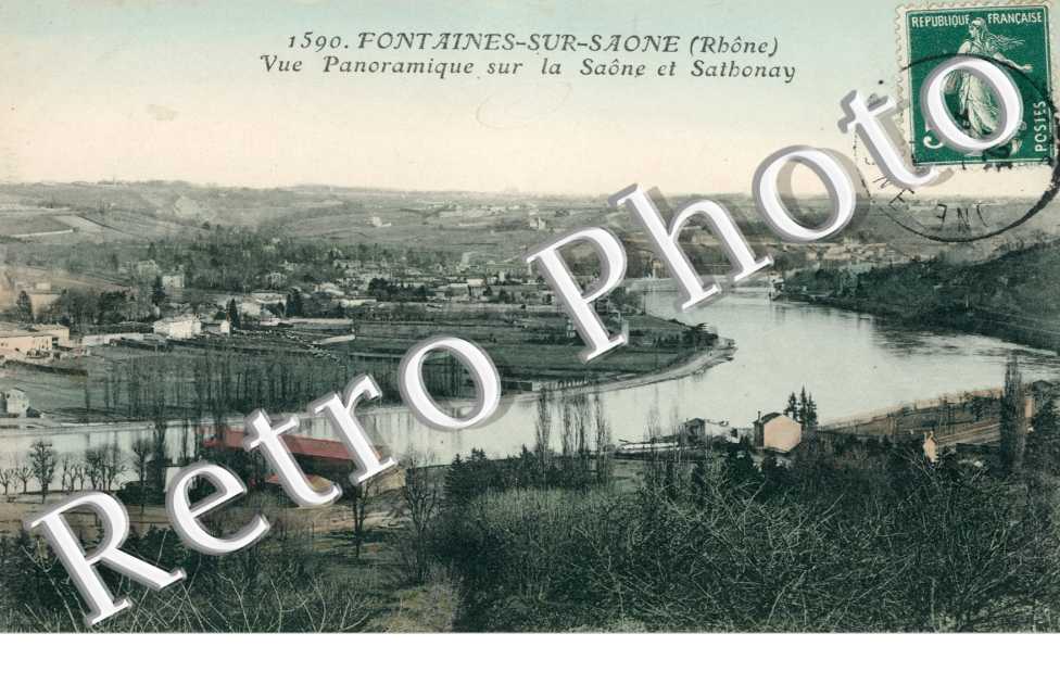 vue panoramique sur la saone et sathonay