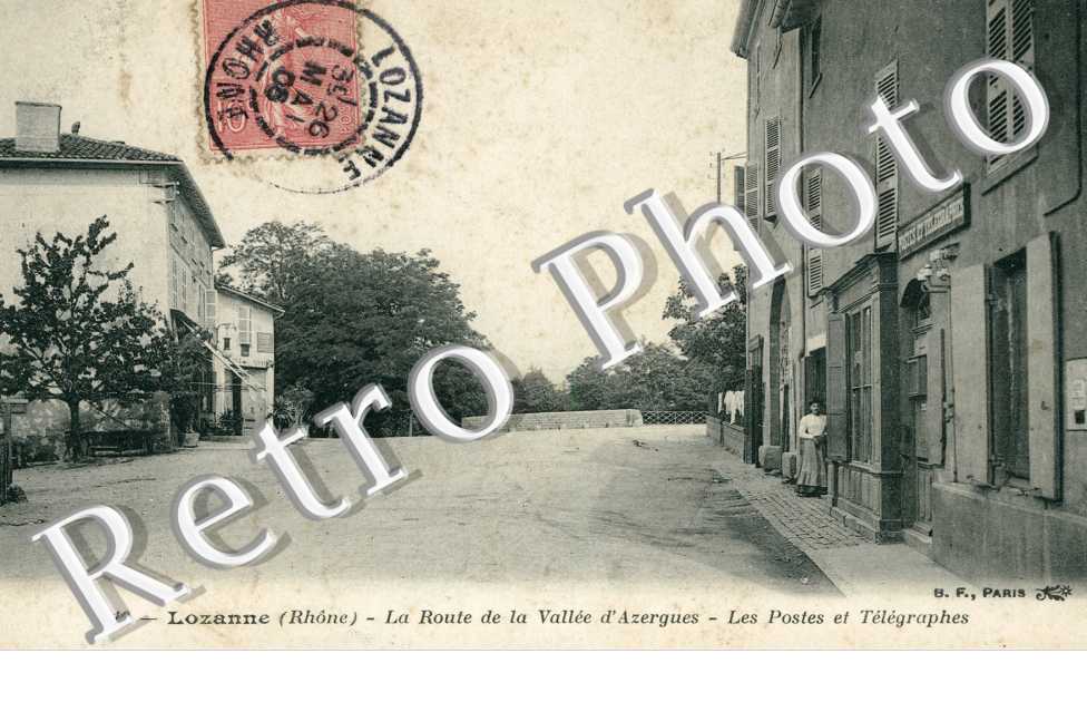 la Route de la Vallee d'Azergues, les Postes et Telegraphes