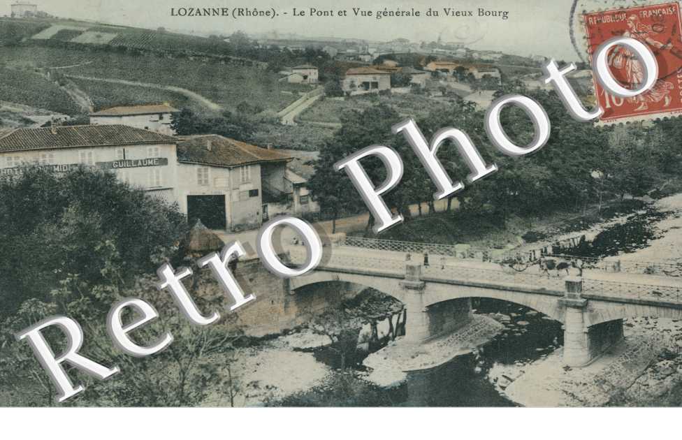 Le pont et vue generale du vieux pont (couleur)
