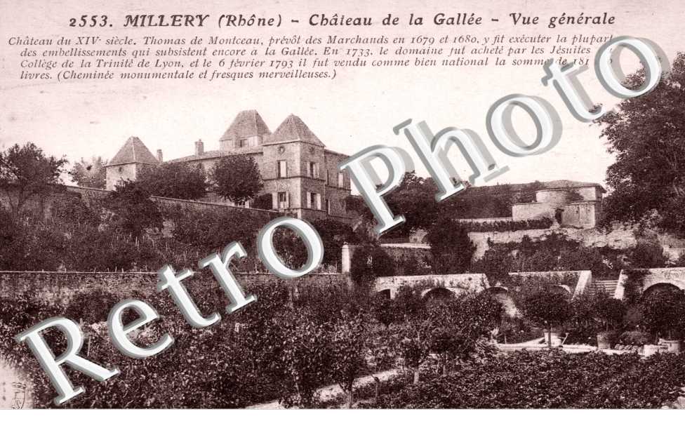 Vue generale et Chateau de la Gallee