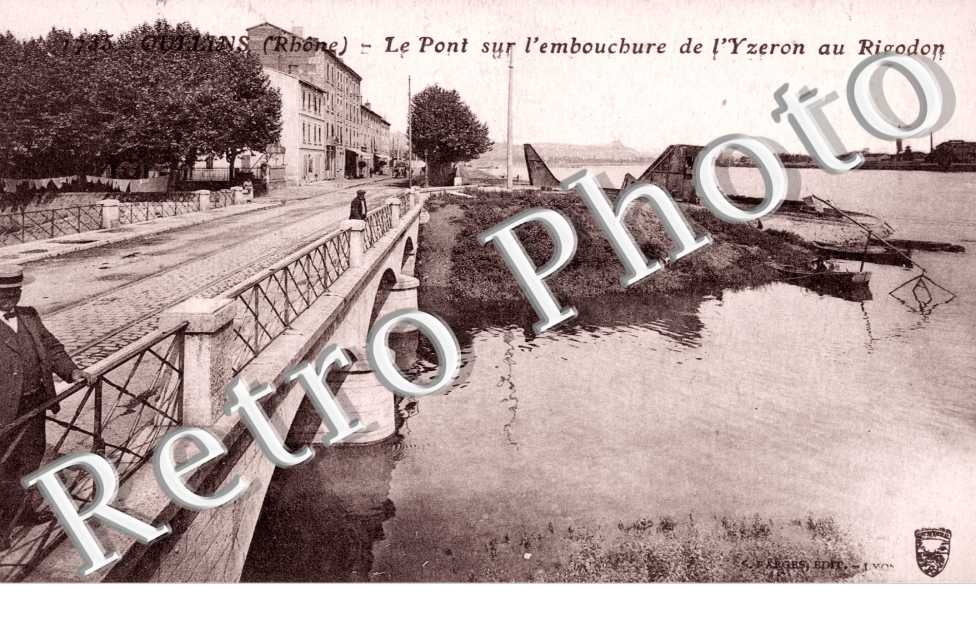 le pont sur l'embouchure de l'Yzeron au Rigodon