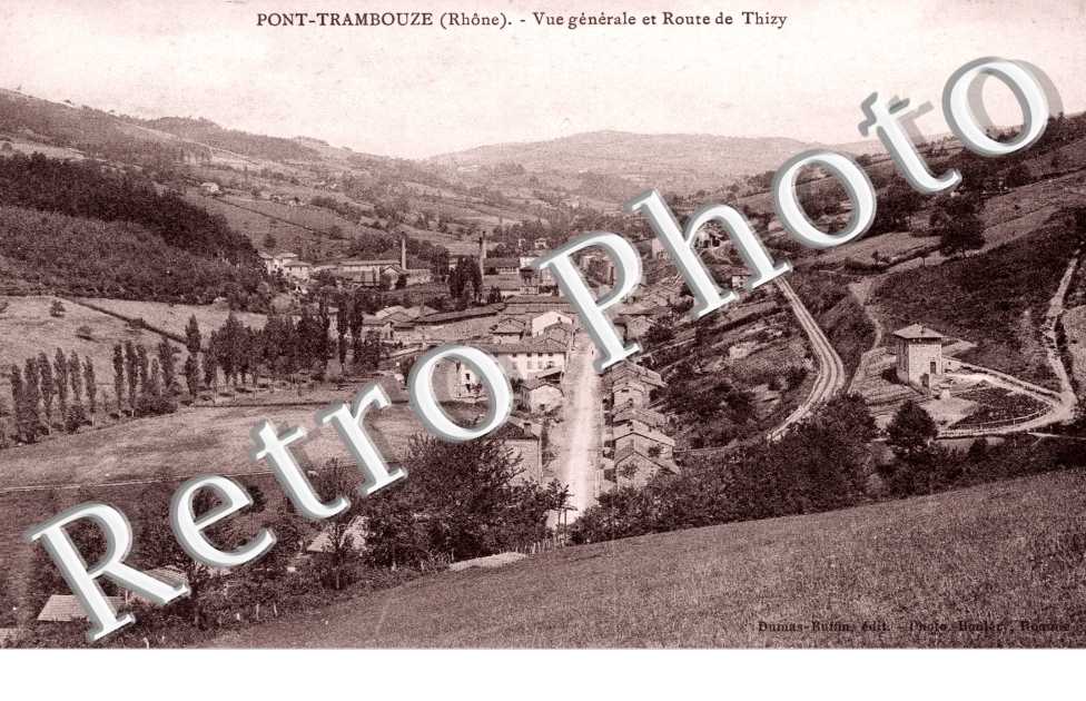 Vue Generale et Route de Thizy