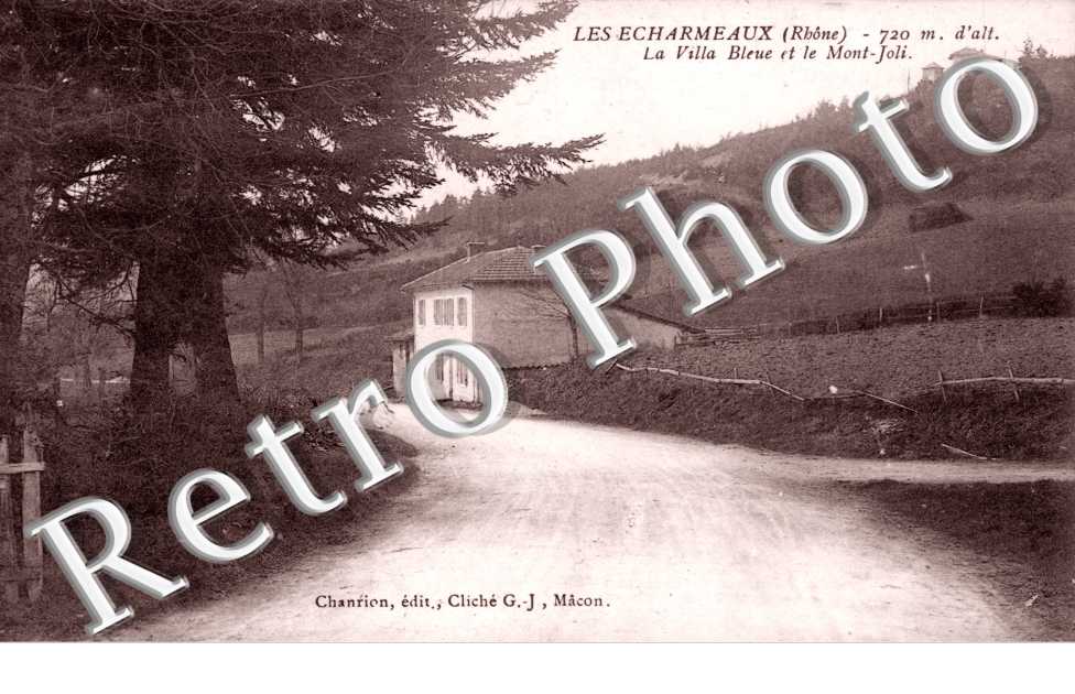 la Villa Bleue et le Mont Joli