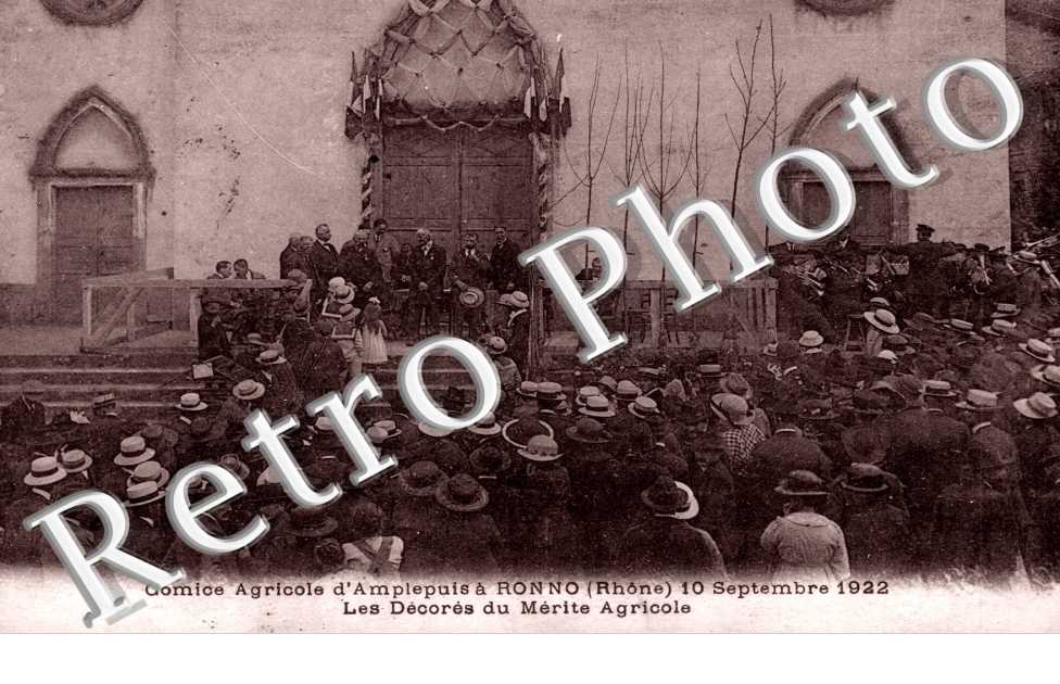 Comice Agricole d'Amplepuis a Ronno le 10 septembre 1992, les Decores du Merite Agricole