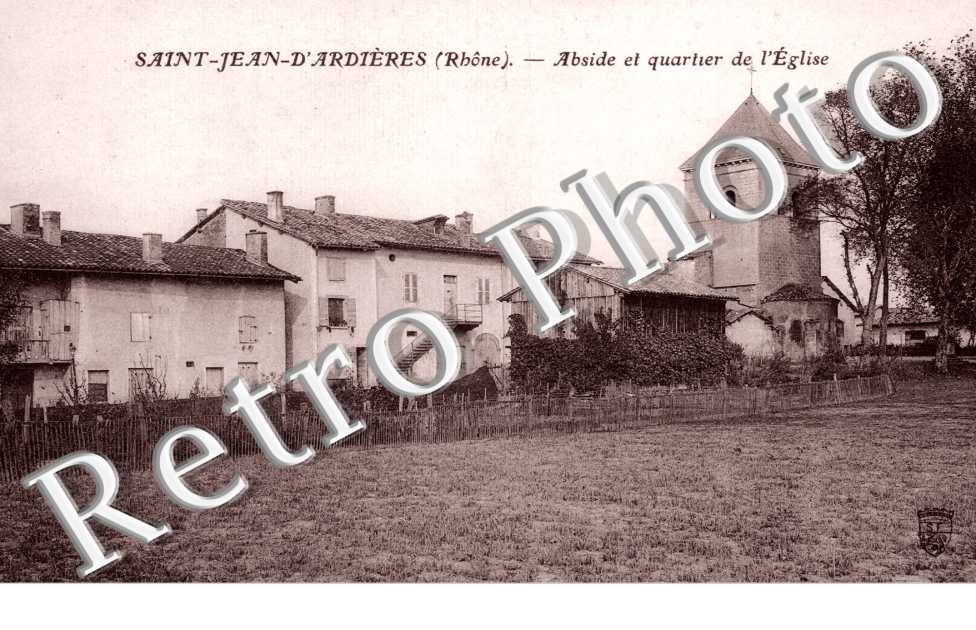 Abside et quartier de l'eglise