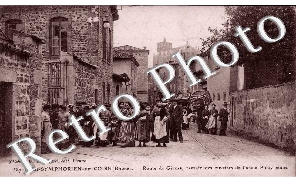la Route de Givois, Rentree des Ouvriers de l'Usine Pinay jeune