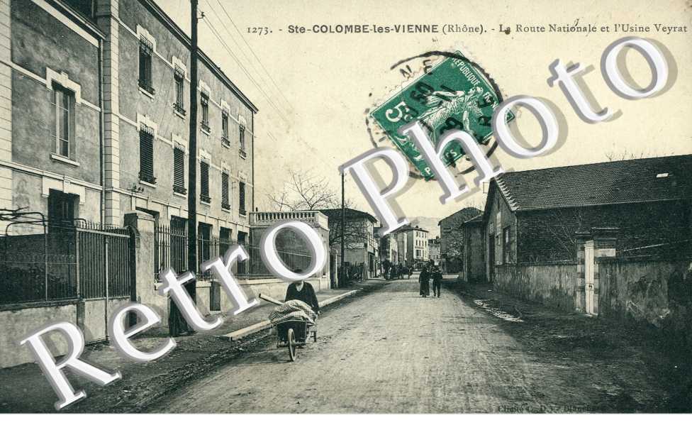 La route nationale et l'usine Veyrat