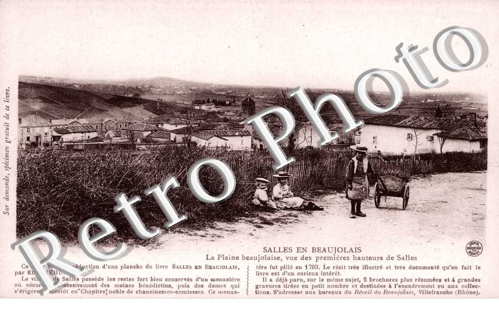 la Plaine Beaujolaise, Vue des premieres hauteurs de Salles
