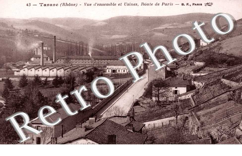 Vue d'Ensemble et Usines, Route de Paris