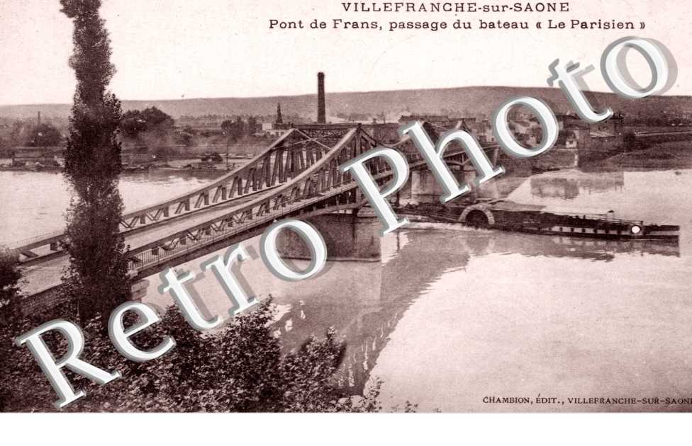 Pont de Frans, Passage du Bateau "le Parisien"
