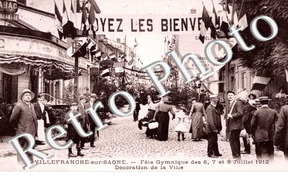 Fete Gymnique des 6, 7 et 8 Juillet 1912, Decoration de la Ville