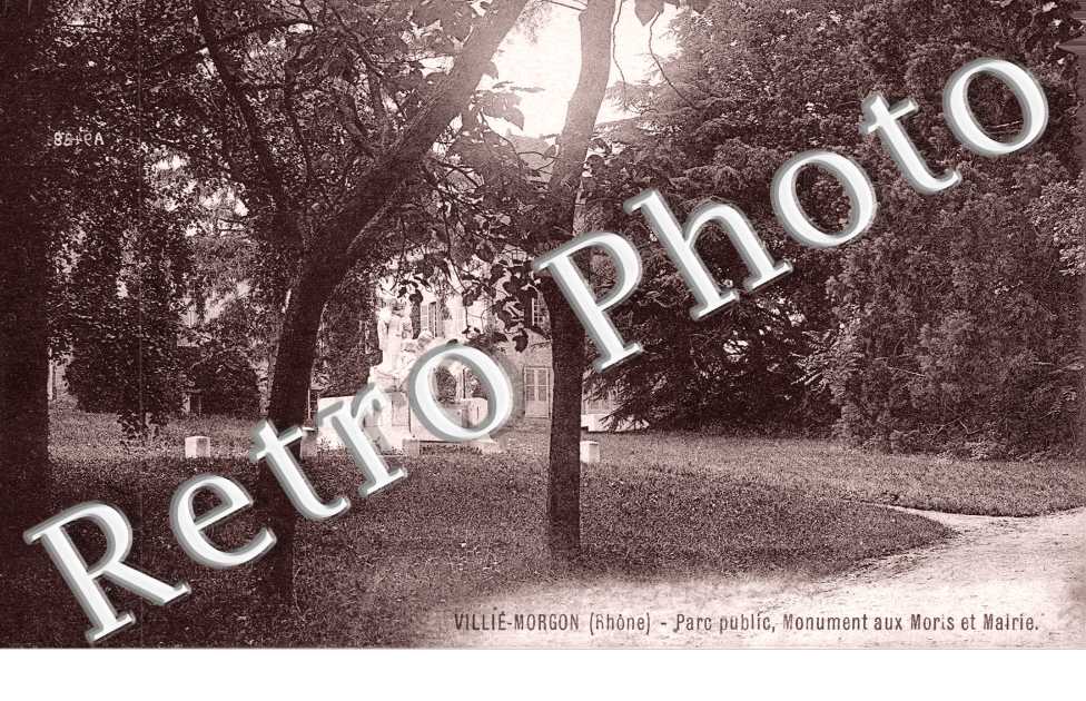 parc Public - Monument aux Morts et Mairie
