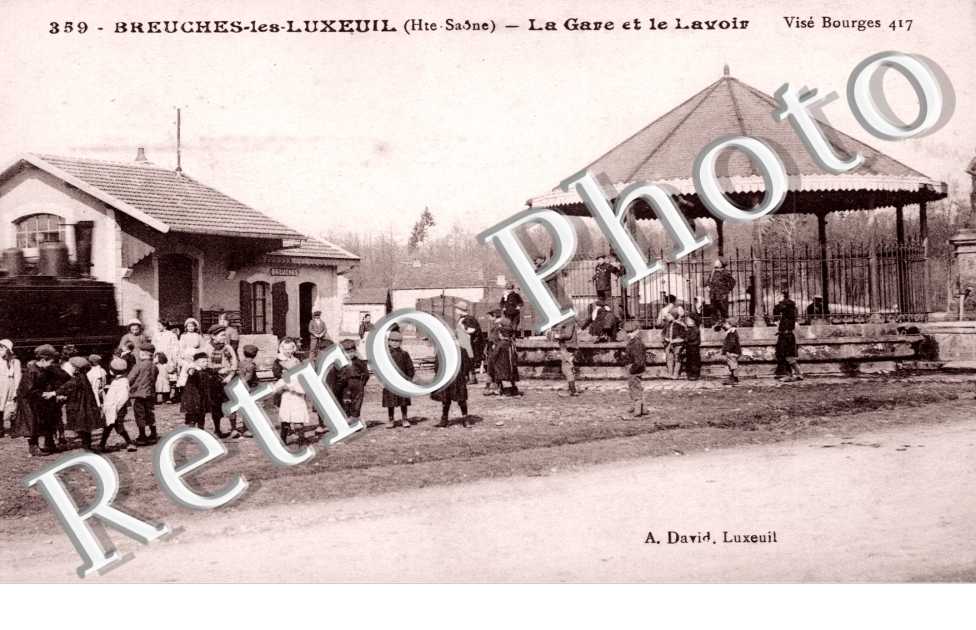la gare et le lavoir