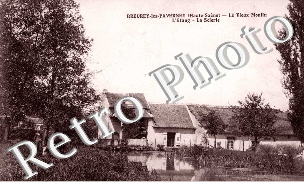 Le Vieux Moulin, l'Etang et la Scierie