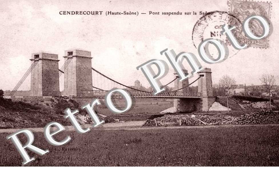pont suspendu sur la Saone
