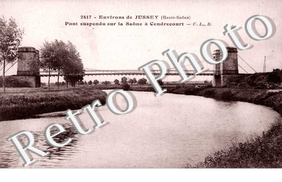 pont suspendu sur la Saone