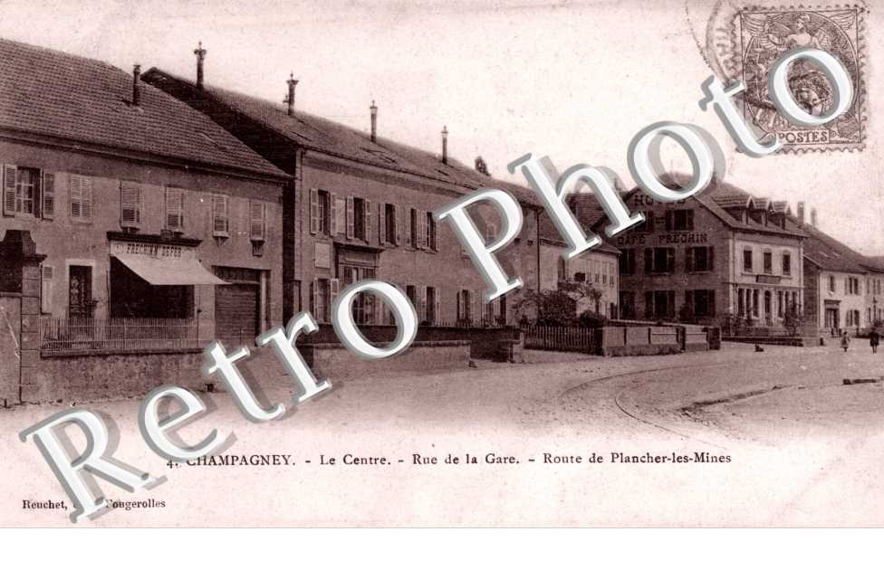 le centre -  rue de la gare  -  route de Plancher-les-Mines