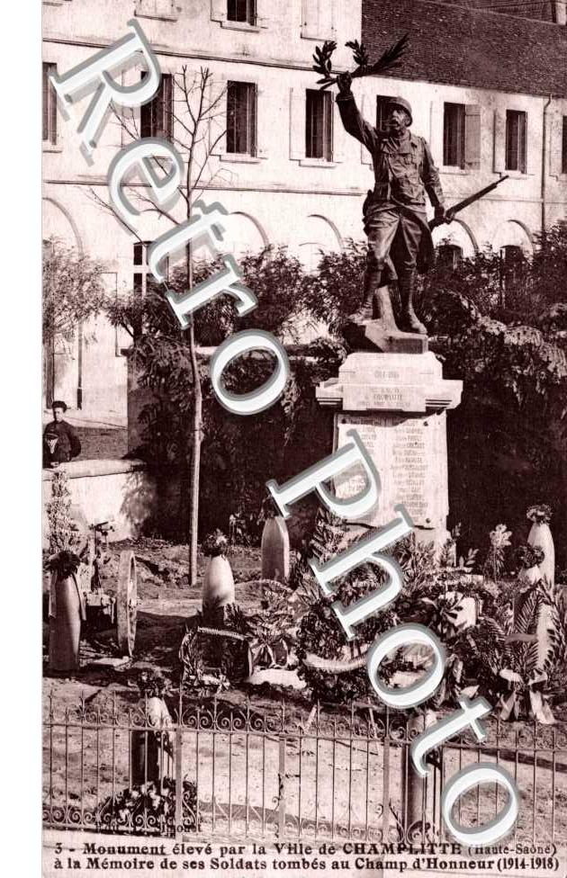 Monument eleve par la ville de Champlitte a la memoire de ses soldats