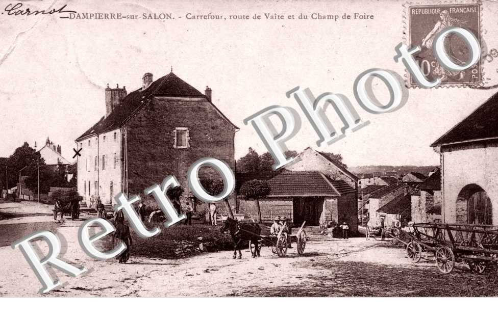 carrefour, route de Vaite et du champ de foire