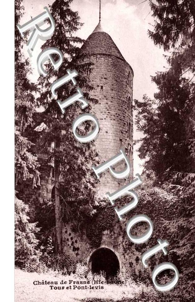 chateau de Frasne, tour et pont-levis