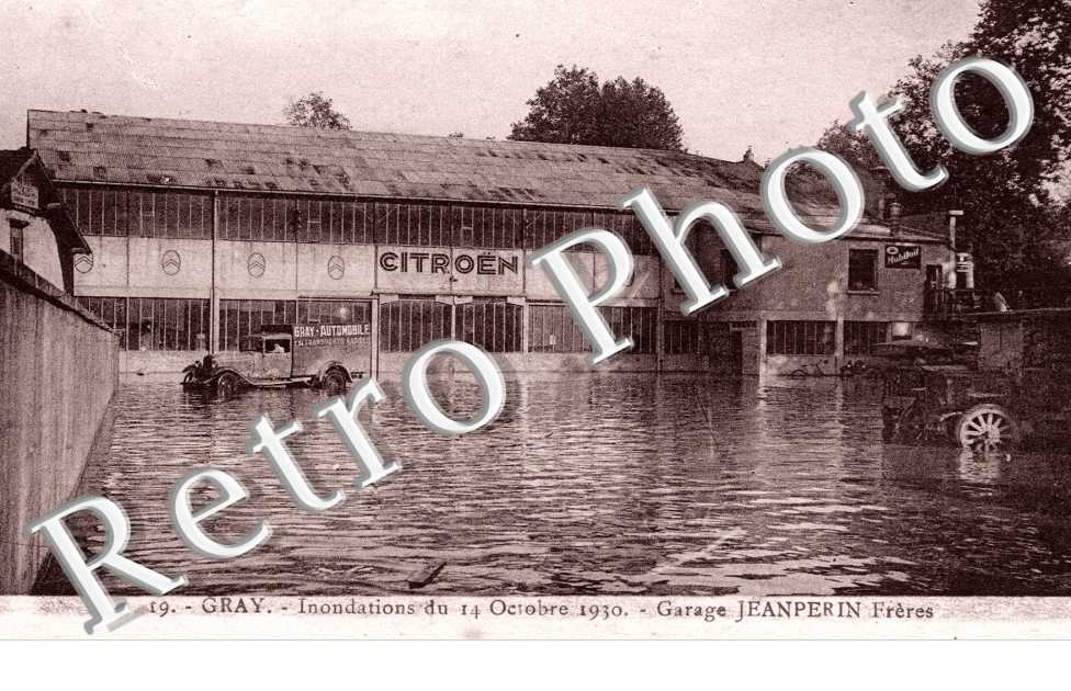 Garage Jeanperin Freres les Inondations du 14 Octobre 1930,