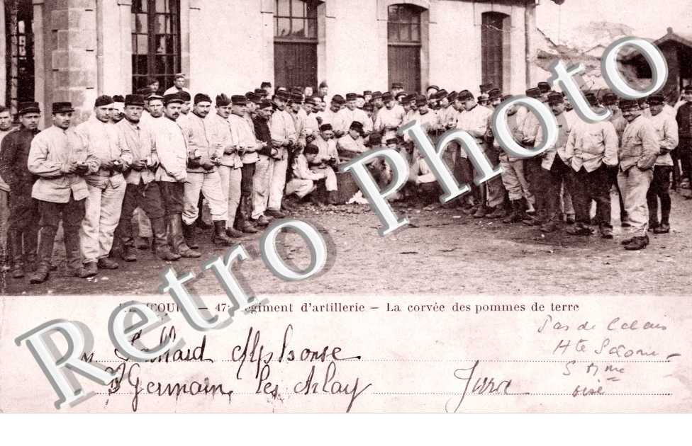 47eme regiment d'artillerie - corvee de pommes de terre