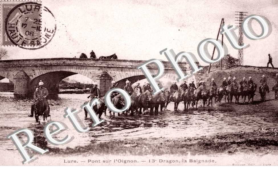 Pont sur l'Ognon - 13e dragon, la baignade