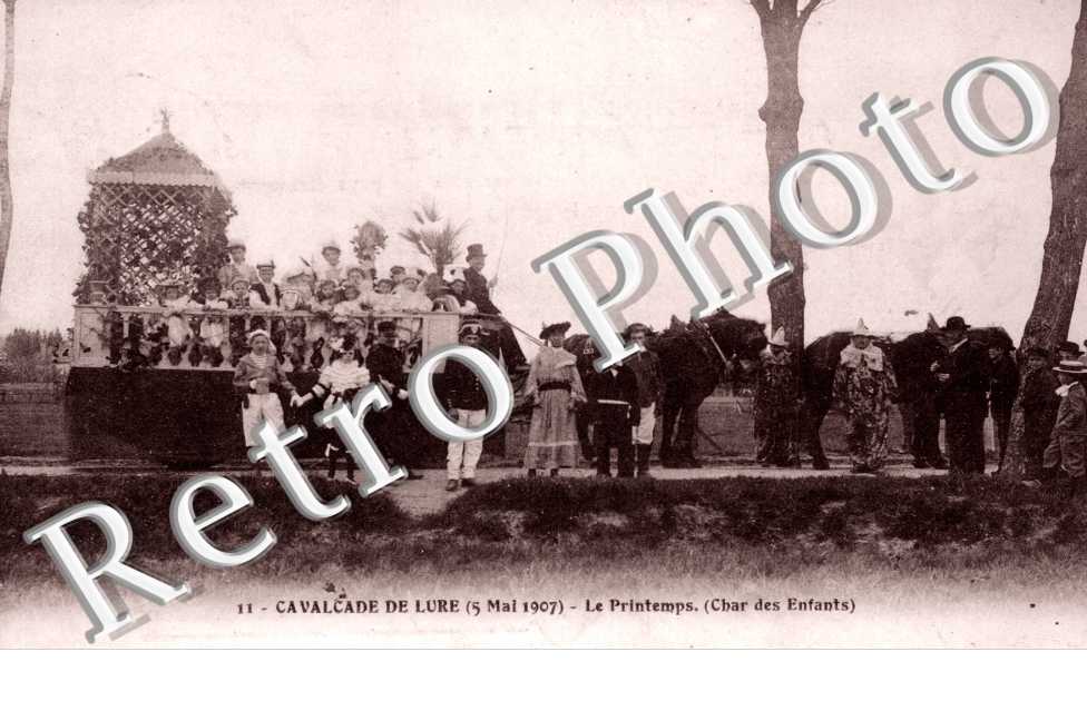 cavalcade 5 mai 1907 - le Printemps  char des enfants