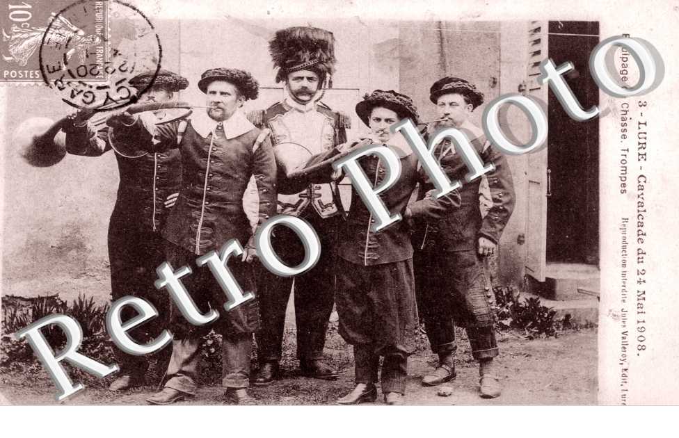 cavalcade du 24 mai 1908 Equipage de Chasse Trompes