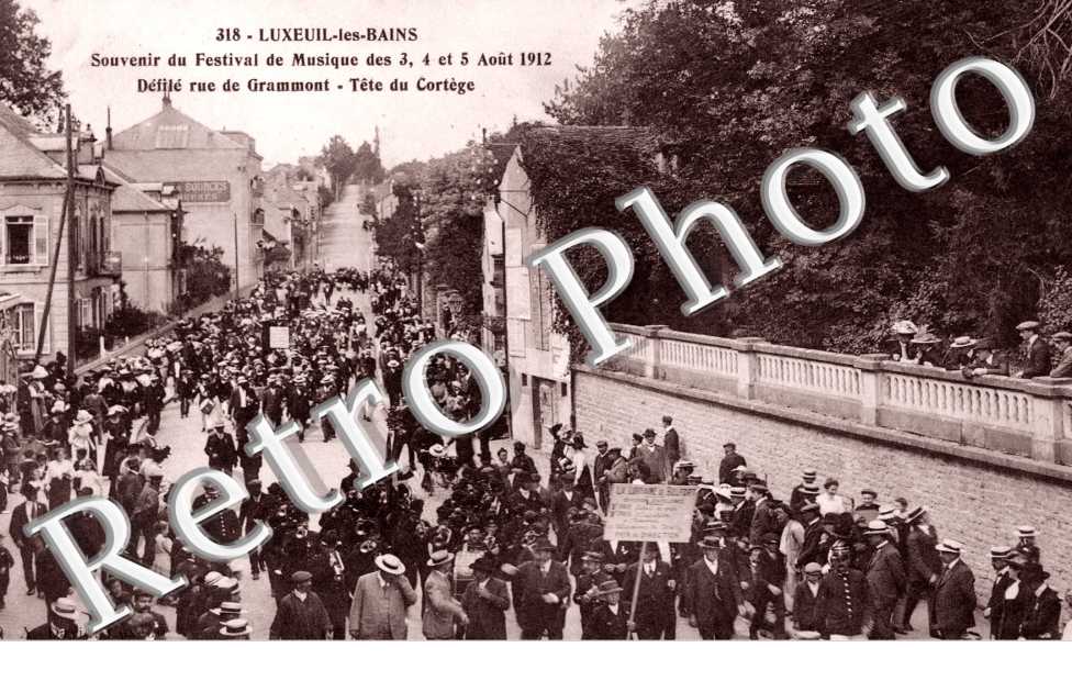 Souvenir du Festival de Musique des  3,4,et 5 Aout 1912 Rue de Grammont