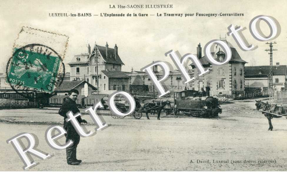 l'Esplanade de la Gare, le Tramway par Faucogney-Corravillers