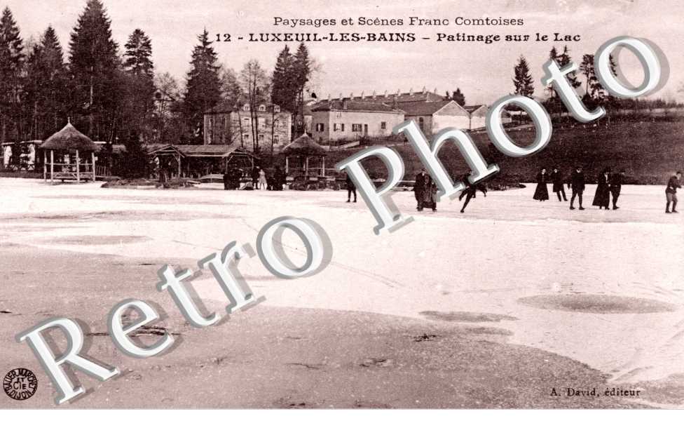 Patinage sur le lac - sport d'hiver