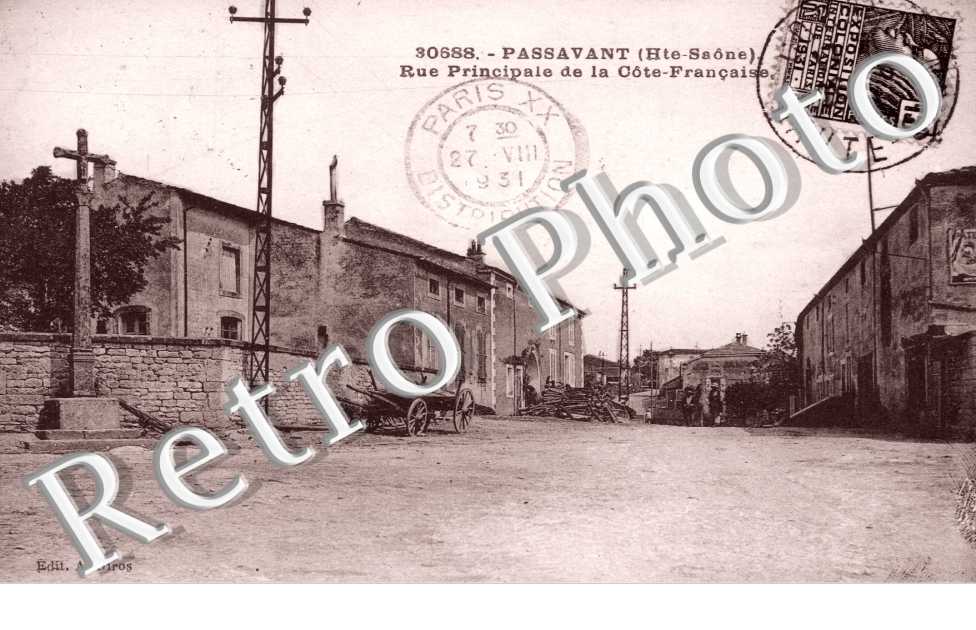 Rue principale de la cote francaise