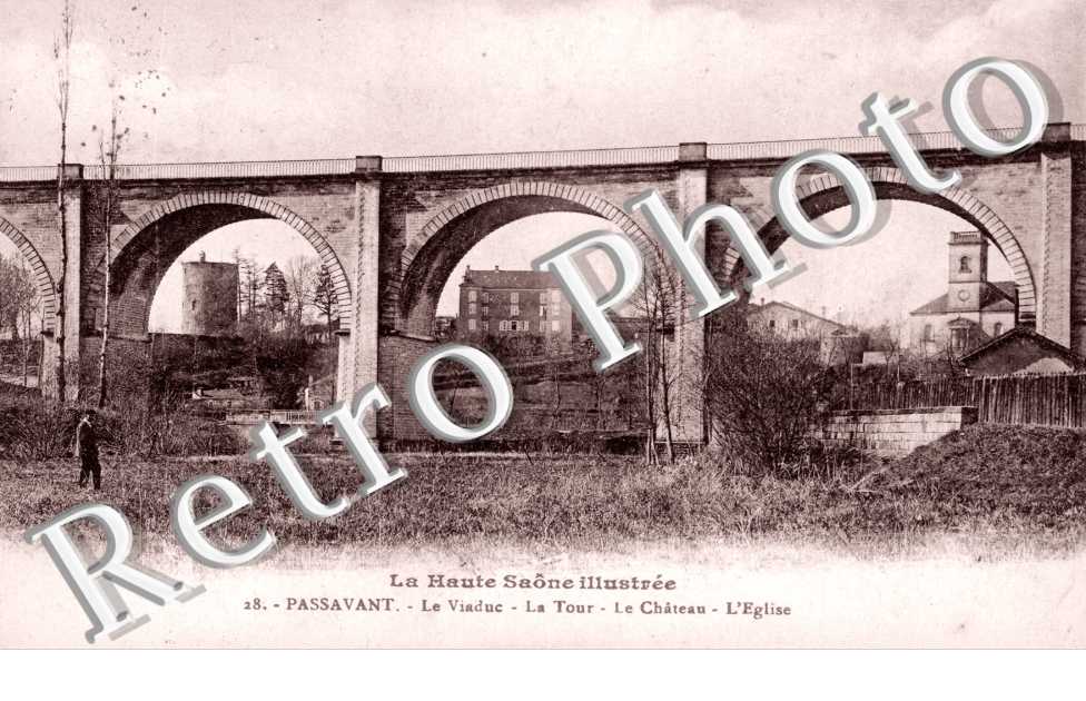Le viaduc - la tour - l'eglise et le chateau