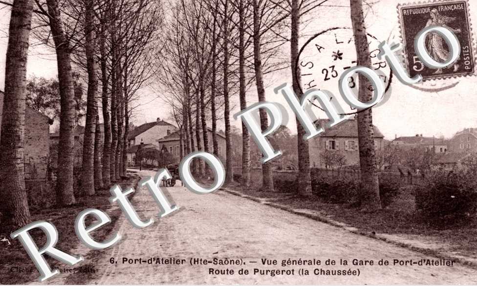 Vue generale de la gare,  Route de Purgerot