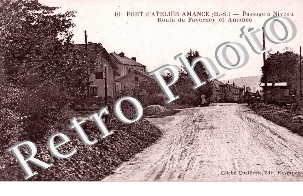 Route de Faverney et Amance - passage a niveau