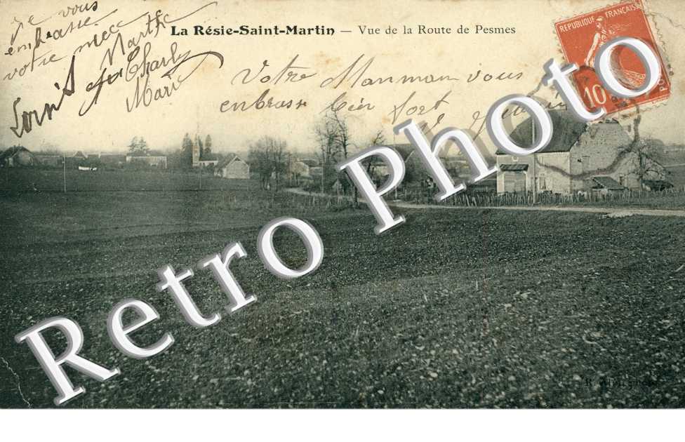 Vue de la route de Pesmes