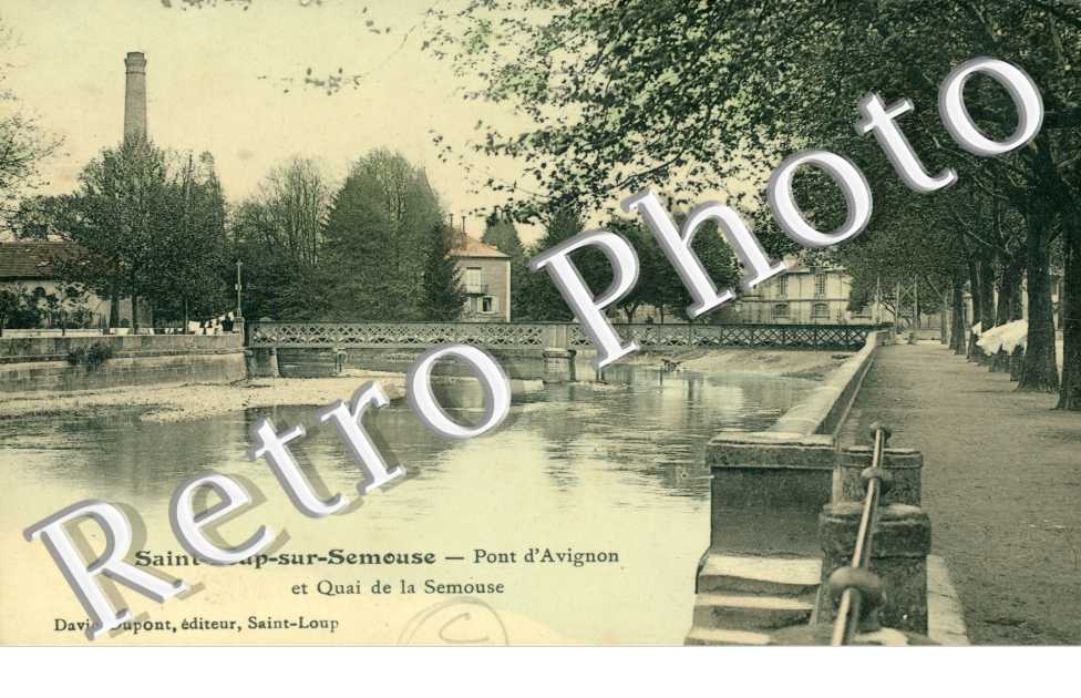 Pont d'Avignon et quai de la Semouse
