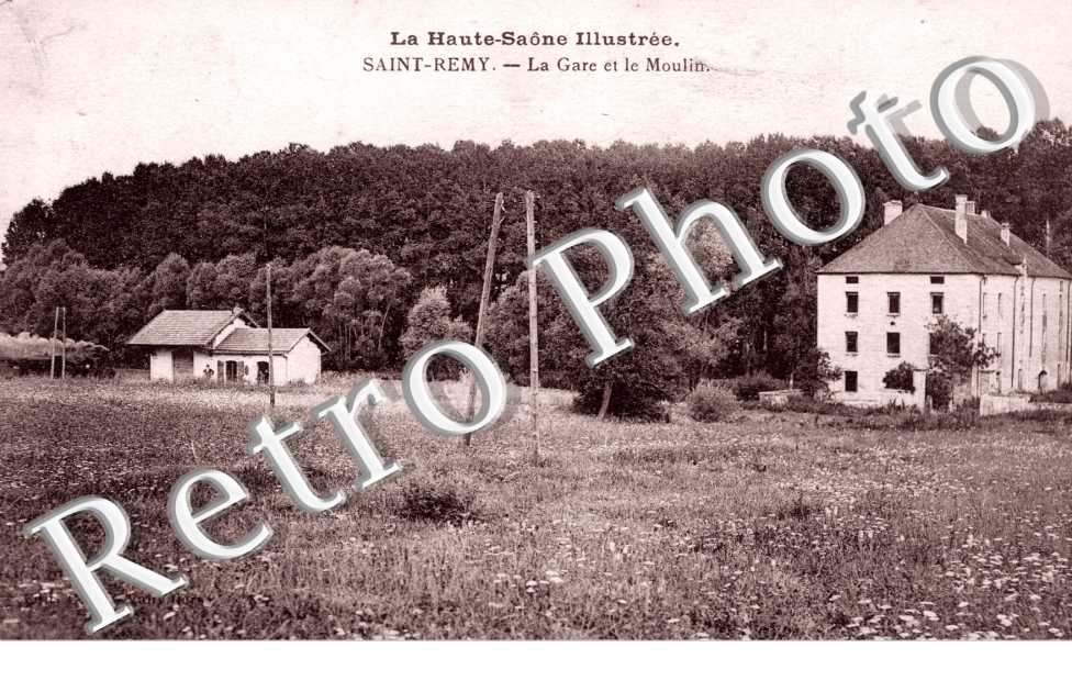 la gare et le moulin