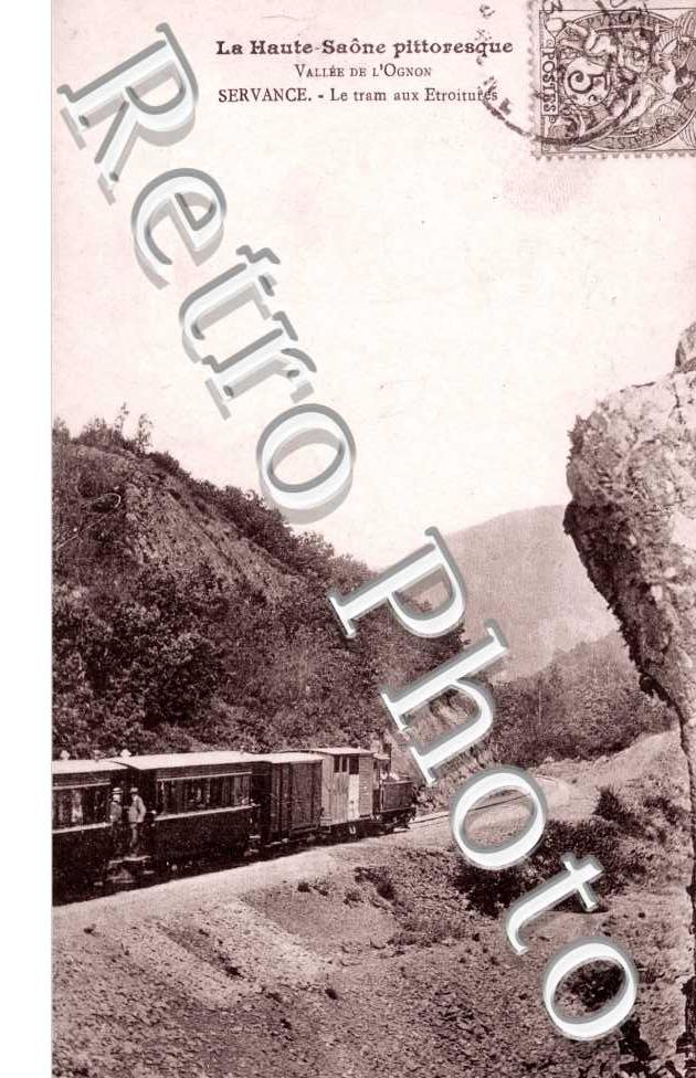 vallee de l'Ognon, le tram aux etroitures